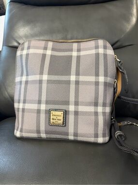Dooney & Bourke Trixie Gray Plaid Crossbody Bag